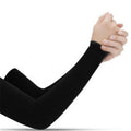1 Pair Unisex Cool Cycling Sleeve Sport Cooling Arm Sleeves Anti-sunburn Sunscreen UV Sports Fitness Sun Protection Arm Women Sleeves Cooling Arms Men Sports Safety Sleeves Long Soft Tennis Arm Cover Stevvex