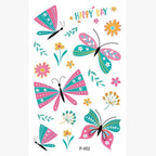 1 Pc Butterfly 3D Temporary Tattoo 52 Style Waterproof Butterfly Tattoos Stickers Temporary Colorful Design For Womens Stevvex