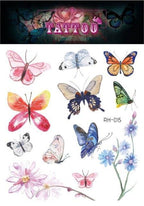 1 Pc Butterfly 3D Temporary Tattoo 52 Style Waterproof Butterfly Tattoos Stickers Temporary Colorful Design For Womens Stevvex