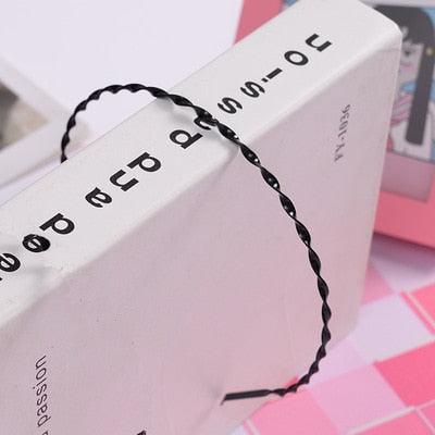1 pc Fashion Wave Men's Women Unisex Black Wavy Hair Head Hoop Band Sport Headband Hairband Gorgeous Hair Accessories For Men And Women Stevvex