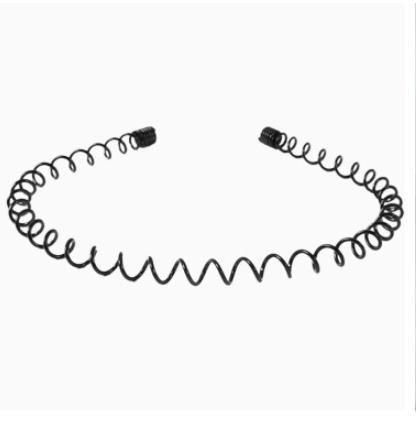 1 pc Fashion Wave Men's Women Unisex Black Wavy Hair Head Hoop Band Sport Headband Hairband Gorgeous Hair Accessories For Men And Women Stevvex