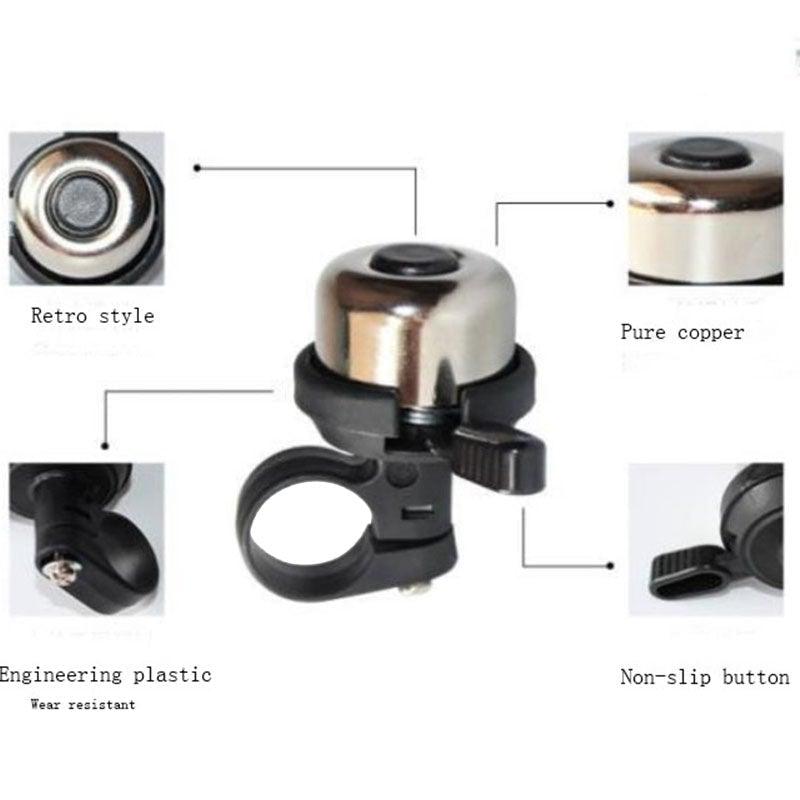 1 Pc Sport Bike Mountain Road Cycling Bell Ring Metal Horn Safety Warning Alarm Bicycle Outdoor Protective Cycle Accessories Classic Bicycle Bell For Adults Men Women Kids Girls Boys Bikes Mountain Bike Accessories Stevvex