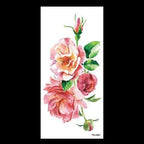 1 Pcs Elegant Temporary Tattoos Stickers Rose Flowers Arm Shoulder Tattoo Waterproof Big Luxury Flower For Womens Stevvex
