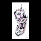 1 Pcs Elegant Temporary Tattoos Stickers Rose Flowers Arm Shoulder Tattoo Waterproof Big Luxury Flower For Womens Stevvex
