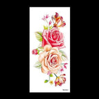 1 Pcs Elegant Temporary Tattoos Stickers Rose Flowers Arm Shoulder Tattoo Waterproof Big Luxury Flower For Womens Stevvex