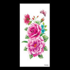 1 Pcs Elegant Temporary Tattoos Stickers Rose Flowers Arm Shoulder Tattoo Waterproof Big Luxury Flower For Womens Stevvex