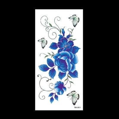 1 Pcs Elegant Temporary Tattoos Stickers Rose Flowers Arm Shoulder Tattoo Waterproof Big Luxury Flower For Womens Stevvex