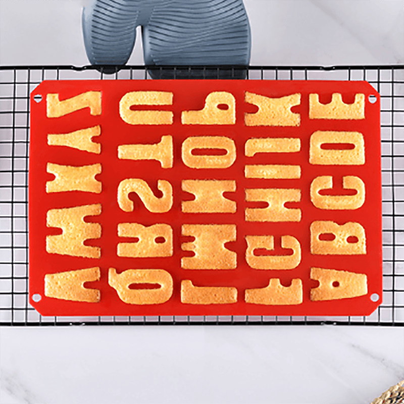 1 Pcs Silicone Large Alphabet Ice Chocolate Letter Mould Stencil Cake Jelly Cupcake Baking Mold Ice Tray Cookie Mold 26 Large Letters Silicone Mold Alphabet Mold Chocolate Mold Biscuit Ice Cube Tray Stevvex