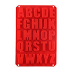 1 Pcs Silicone Large Alphabet Ice Chocolate Letter Mould Stencil Cake Jelly Cupcake Baking Mold Ice Tray Cookie Mold 26 Large Letters Silicone Mold Alphabet Mold Chocolate Mold Biscuit Ice Cube Tray Stevvex