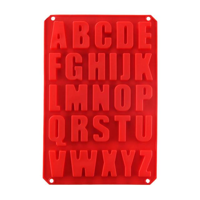1 Pcs Silicone Large Alphabet Ice Chocolate Letter Mould Stencil Cake Jelly Cupcake Baking Mold Ice Tray Cookie Mold 26 Large Letters Silicone Mold Alphabet Mold Chocolate Mold Biscuit Ice Cube Tray Stevvex