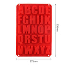 1 Pcs Silicone Large Alphabet Ice Chocolate Letter Mould Stencil Cake Jelly Cupcake Baking Mold Ice Tray Cookie Mold 26 Large Letters Silicone Mold Alphabet Mold Chocolate Mold Biscuit Ice Cube Tray Stevvex