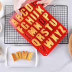 1 Pcs Silicone Large Alphabet Ice Chocolate Letter Mould Stencil Cake Jelly Cupcake Baking Mold Ice Tray Cookie Mold 26 Large Letters Silicone Mold Alphabet Mold Chocolate Mold Biscuit Ice Cube Tray Stevvex