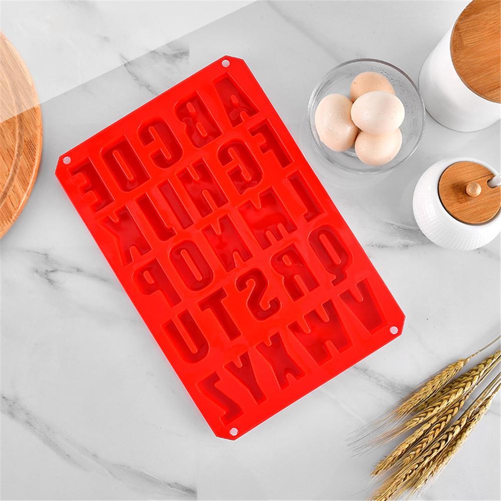 1 Pcs Silicone Large Alphabet Ice Chocolate Letter Mould Stencil Cake Jelly Cupcake Baking Mold Ice Tray Cookie Mold 26 Large Letters Silicone Mold Alphabet Mold Chocolate Mold Biscuit Ice Cube Tray Stevvex