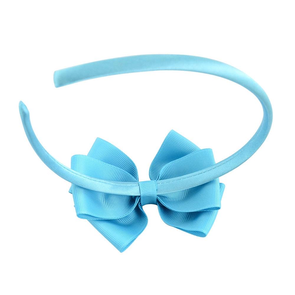 1 Piece 20 colors Cute Bowknot Hair Band For Baby Girls Ribbon Handmade Hair Bows Hairbands Headband Headwear Gorgeous Hair Accessories For Women Stevvex