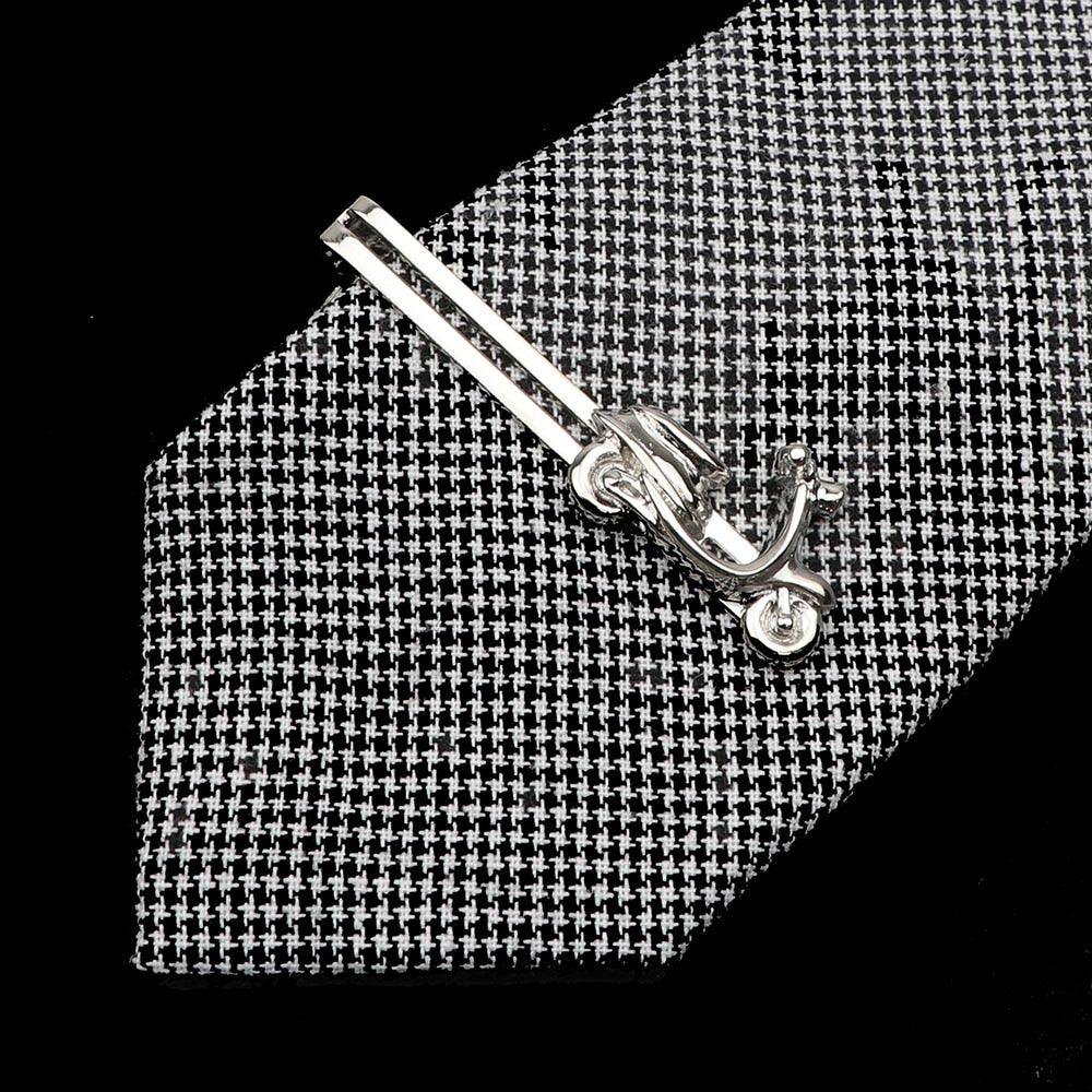1 Piece Stainless Tie Clips Scissors Owl Shaped Unique Simple Tie Clip For Men Vintage Tie Bar Clip Men's Daily Tie Clip Accessories Stainless Steel Fashion Business Necktie Clips Elegant Mens Gift Stevvex