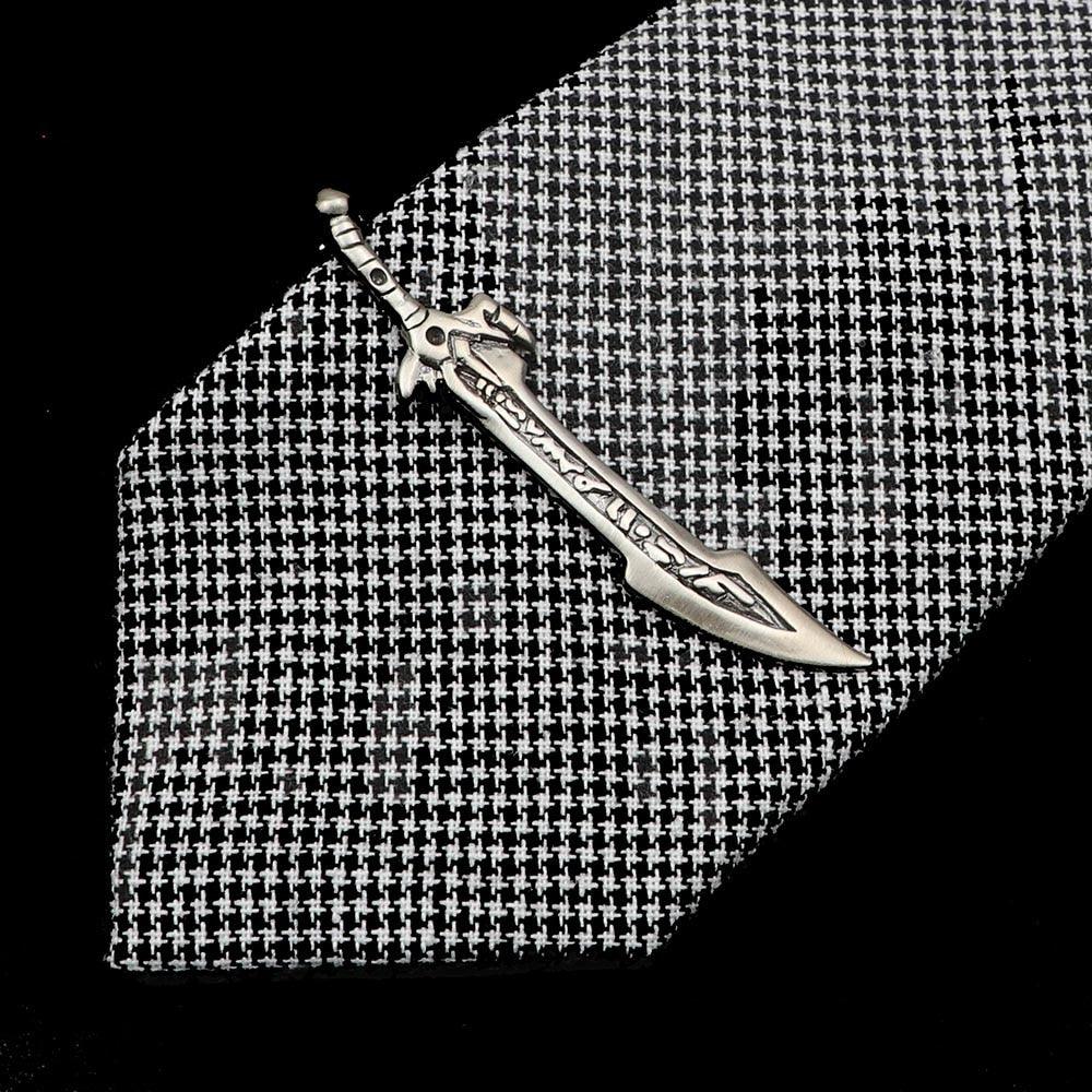 1 Piece Stainless Tie Clips Scissors Owl Shaped Unique Simple Tie Clip For Men Vintage Tie Bar Clip Men's Daily Tie Clip Accessories Stainless Steel Fashion Business Necktie Clips Elegant Mens Gift Stevvex