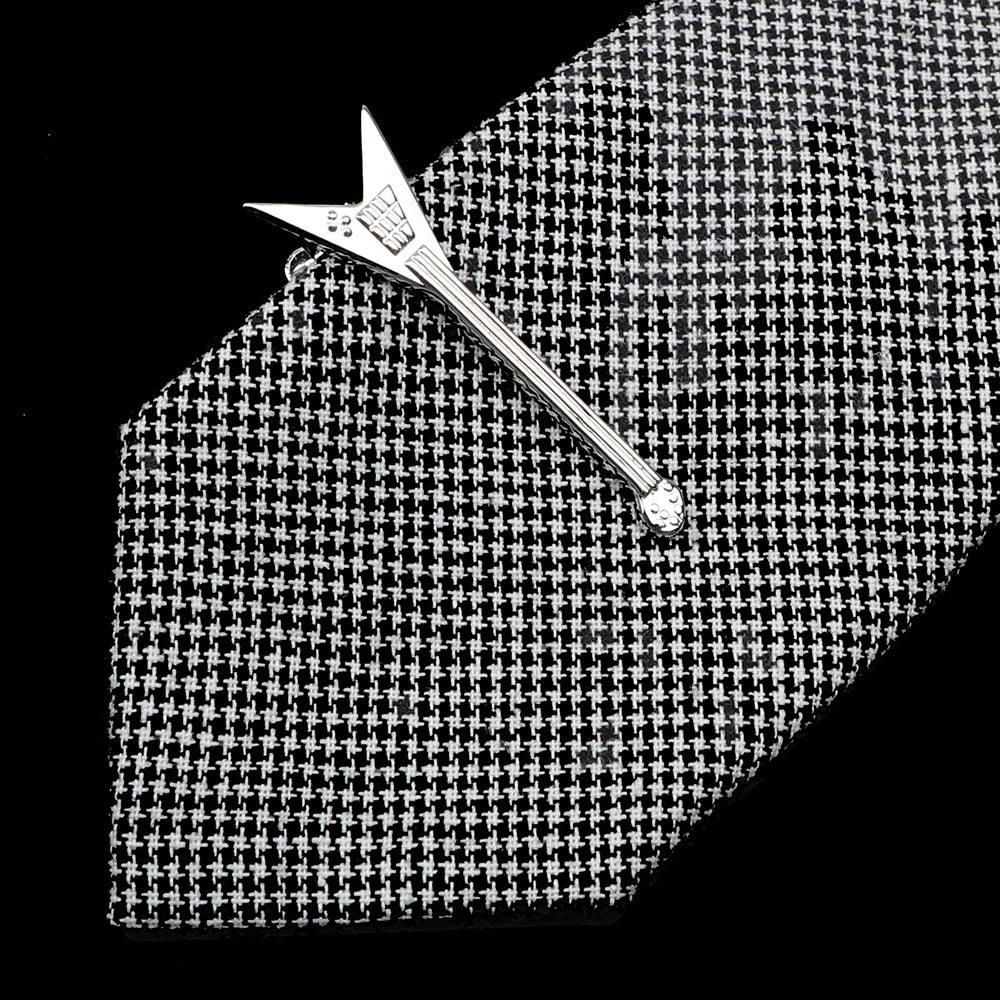 1 Piece Stainless Tie Clips Scissors Owl Shaped Unique Simple Tie Clip For Men Vintage Tie Bar Clip Men's Daily Tie Clip Accessories Stainless Steel Fashion Business Necktie Clips Elegant Mens Gift Stevvex