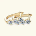 1.7ct Moissanite Necklace And Earrings Set 925 Sterling Silver Y Pendant D BandsCo Straps