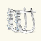1.7ct Moissanite Necklace And Earrings Set 925 Sterling Silver Y Pendant D BandsCo Straps