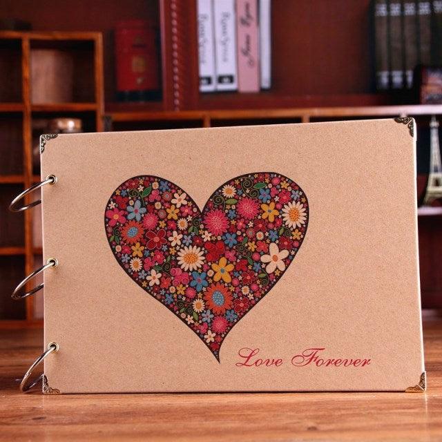 10 Inch DIY Album Dandelion Series DIY Handmade Photo Albums for Lover Baby Wedding Stickers Scrapbooking Family Scrapbook Albums Family Anniversary Gift For Couple Stevvex