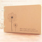 10 Inch DIY Album Dandelion Series DIY Handmade Photo Albums for Lover Baby Wedding Stickers Scrapbooking Family Scrapbook Albums Family Anniversary Gift For Couple Stevvex