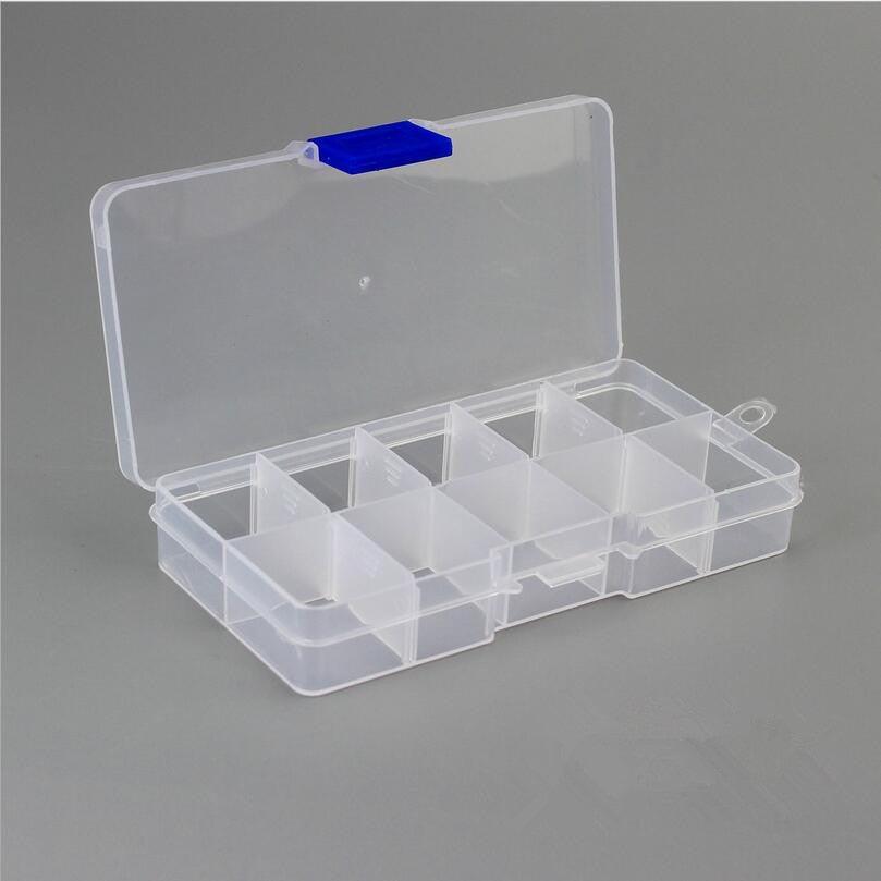 10 Slots Adjustable Plastic Jewelry Box Storage Case Craft Jewelry Organizer Beads  Jewelry Making Jewelry Organizer Adjustable Storage Box Plastic Compartments Organizer for Jewelry Stevvex