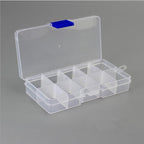 10 Slots Adjustable Plastic Jewelry Box Storage Case Craft Jewelry Organizer Beads  Jewelry Making Jewelry Organizer Adjustable Storage Box Plastic Compartments Organizer for Jewelry Stevvex