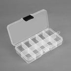 10 Slots Adjustable Plastic Jewelry Box Storage Case Craft Jewelry Organizer Beads  Jewelry Making Jewelry Organizer Adjustable Storage Box Plastic Compartments Organizer for Jewelry Stevvex