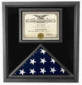 Flag Connections Premium USA-Made Solid wood Flag Document Case,Black Finish 5 x 9.5 flag The Military Gift Store