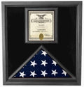 Flag Connections Premium USA-Made Solid wood Flag Document Case Black Finish 5 x 9.5 flag The Military Gift Store