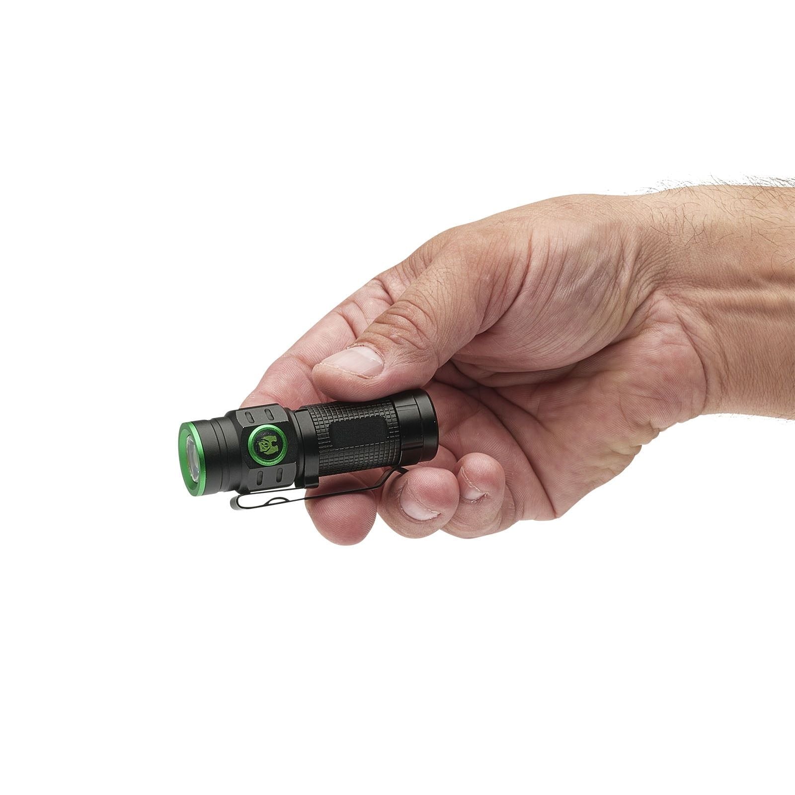 Kodiak Kub Rechargeable Li-Ion 500 Lumens COB LED Flashlight with Charging Cable Turbo, High, Med, Low Modes 0.12 lbs EasyOptionXY LLC
