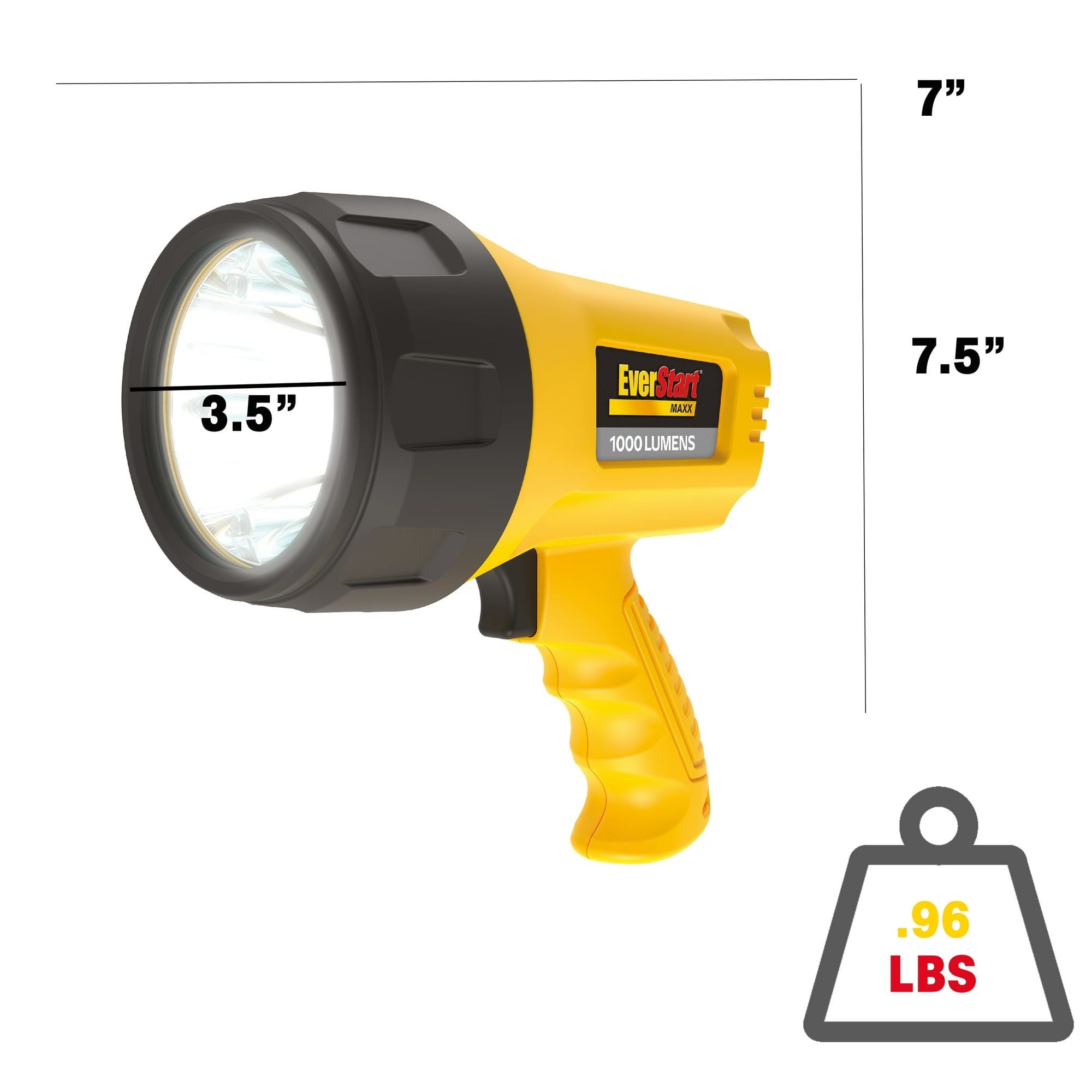 EverStart 1000 Lumen Rechargeable Lithium-Ion LED Spotlight, 0.6 Lb., SL3HE
