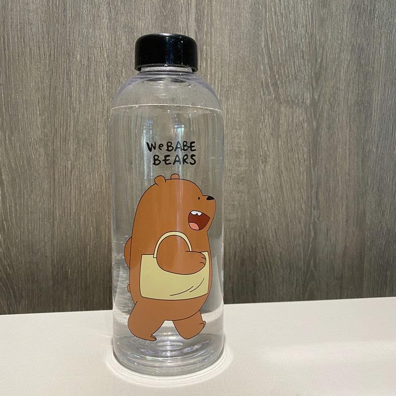 1000ml Water Bottles Cute Panda Bear Cup With Straw Transparent Cartoon Water Bottle Drinkware Frosted Cup Leak-proof  Plastic Straw Cartoon Frosted Leak Proof Panda Bear Pattern Transparent Water Cup Sports Drink Water Bottle Stevvex