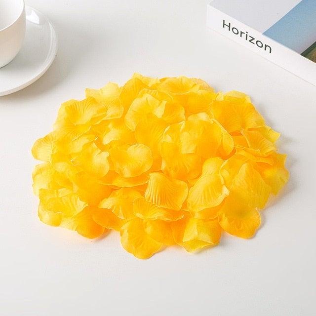 1000PCs Fake Separated Deodorized Rose Petals Party Decorations Artificial Flowers Romantic Wedding Marriage Accessories For Valentine Gifts Stevvex