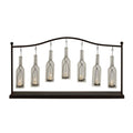 DecMode 7 Holder Black Metal Hanging Bottle Decorative Candle Lantern EasyOptionXY LLC
