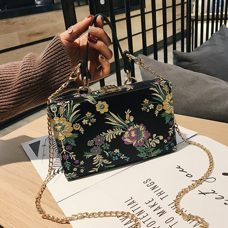 Flower Clutch Evening Bag for Women Wedding Bride Clutch Purse Antique Noble Tone SHOMICOBOUTIQUE