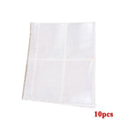 100/200 Pockets Photo Album 3/5 inches Mini Picture Case Name Card Storage Collect Book Photocard Shiny Clear 6-Ring Binder Cover Refillable Notebook Photo Album Stevvex
