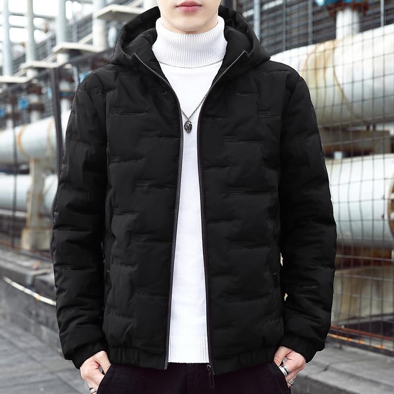Winter cotton-padded casual coat jacket hooded