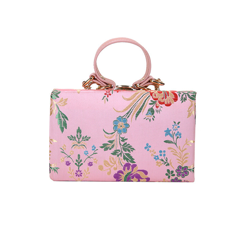 Flower Clutch Evening Bag for Women Wedding Bride Clutch Purse Antique Noble Tone SHOMICOBOUTIQUE