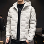 Winter cotton-padded casual coat jacket hooded