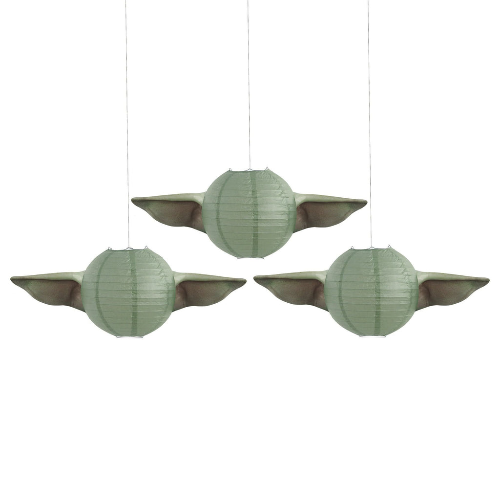 Multicolor Star Wars the Mandalorian The Child Baby Yoda Party Paper Lanterns, 3ct