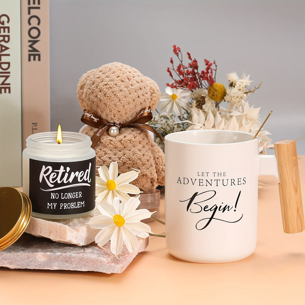 Retirement Gift For Women 2025, Happy Retirement Gifts For Coworker, Friends, Christmas Retirement Gifts For Nurses, Mom, Retirees Coffee Mug Beach Travel Bag Blanket(39 * 47in) Set Lootquake LLC