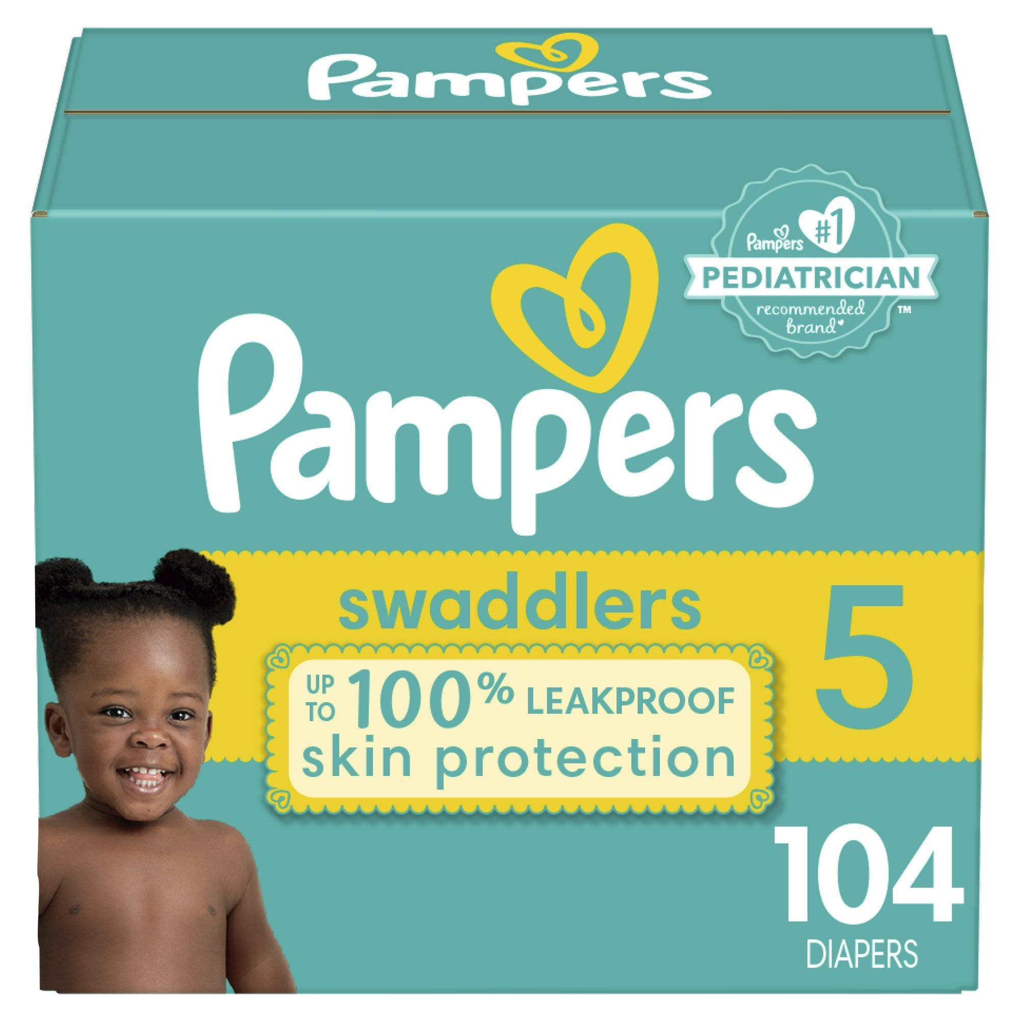 Pampers Swaddlers Diapers Enormous Pack Size 5, 104 Count EasyOptionXY LLC