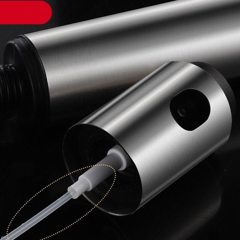 100ML Stainless Steel Olive Oil Sprayer Spray Bottle Spray Kitchen Cooking Oil Spray BBQ Oil Spray Bottle  Oil Sprayer for Cooking Air Fryer Stainless Steel Olive Oil Sprayer Mister 100ML Portable Olive Oil Spray Bottle for BBQ Stevvex