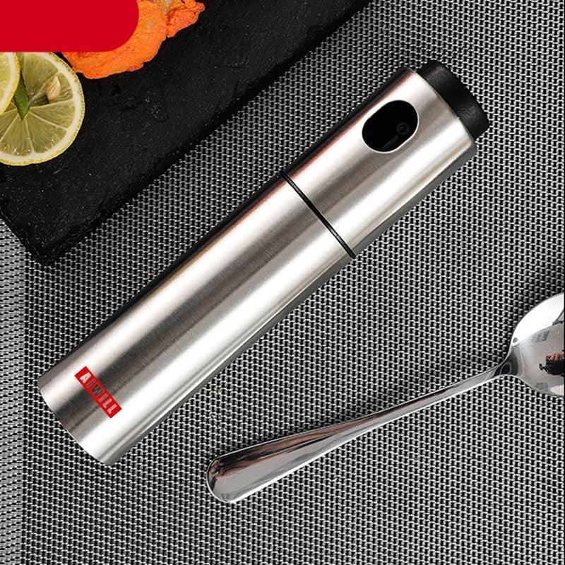 100ML Stainless Steel Olive Oil Sprayer Spray Bottle Spray Kitchen Cooking Oil Spray BBQ Oil Spray Bottle  Oil Sprayer for Cooking Air Fryer Stainless Steel Olive Oil Sprayer Mister 100ML Portable Olive Oil Spray Bottle for BBQ Stevvex