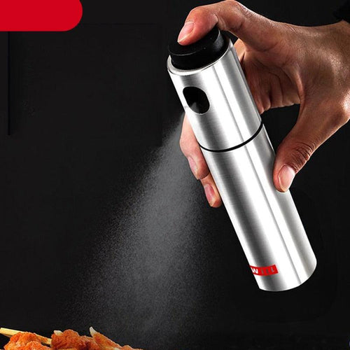 100ML Stainless Steel Olive Oil Sprayer Spray Bottle Spray Kitchen Cooking Oil Spray BBQ Oil Spray Bottle  Oil Sprayer for Cooking Air Fryer Stainless Steel Olive Oil Sprayer Mister 100ML Portable Olive Oil Spray Bottle for BBQ Stevvex