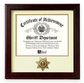 Sheriff Medallion 8-Inch by 10-Inch Certificate Frame The Military Gift Store
