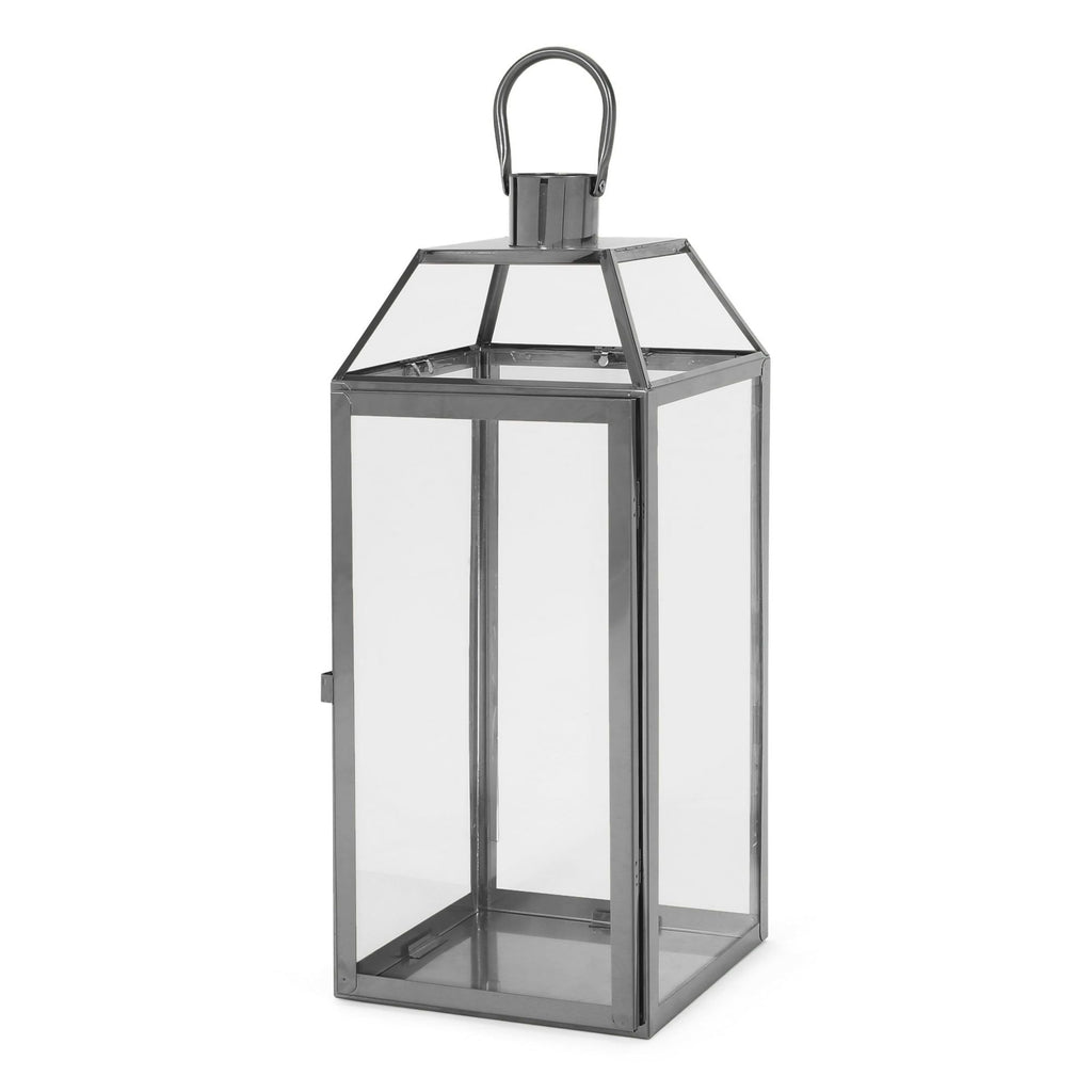 Doheny Stainless Steel 18" Lantern, Black