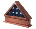 Veteran Memorial Flag Display Case, Wood made The Military Gift Store