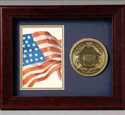 Coast Guard 10” x 8” Medallion, Coast Guard Frame The Military Gift Store